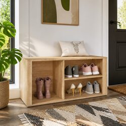 Specifications of Beige Shoe Cabinet with Engineered Wood
