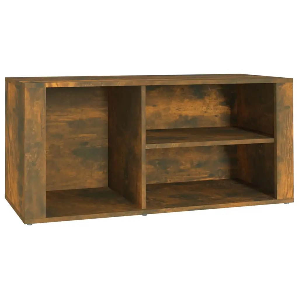 Shoe Cabinet Storage Organiser for Hall Entryway Brown Engineered Wood 100 x 35 x 45 cm