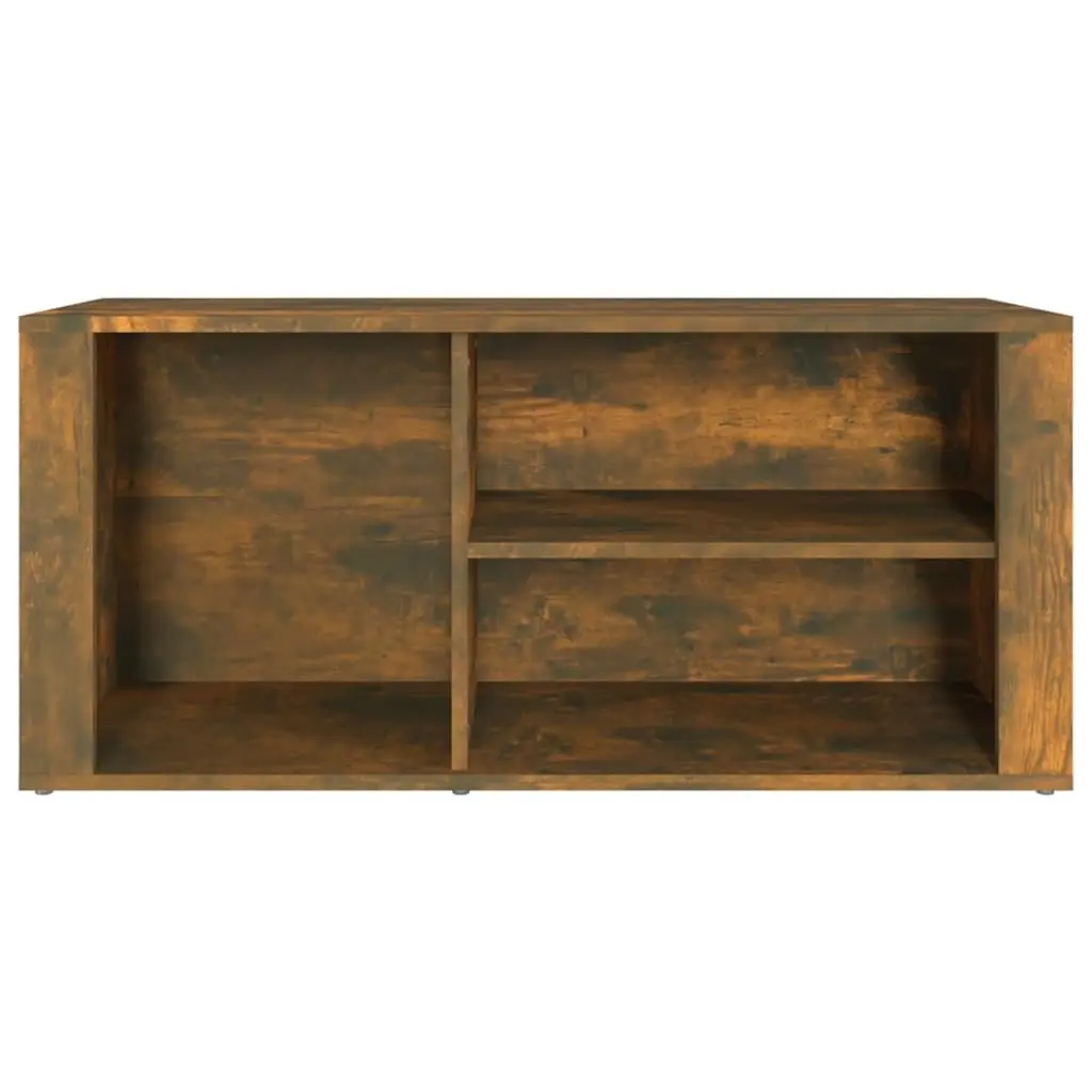 Shoe Cabinet Storage Organiser for Hall Entryway Brown Engineered Wood 100 x 35 x 45 cm