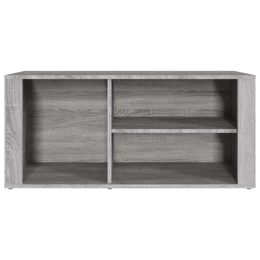 Shoe Cabinet Grey Sonoma 100x35x45 cm Storage Organiser Engineered Wood