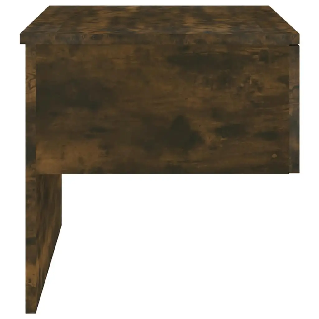 Wall-mounted Bedside Cabinet for Bedroom Smoked Oak