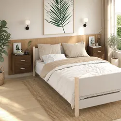 Specifications for Brown Oak Wall-mounted Cabinets, 2 pcs
