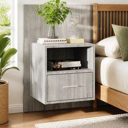 Specifications of Grey Wall-Mounted Bedside Cabinet