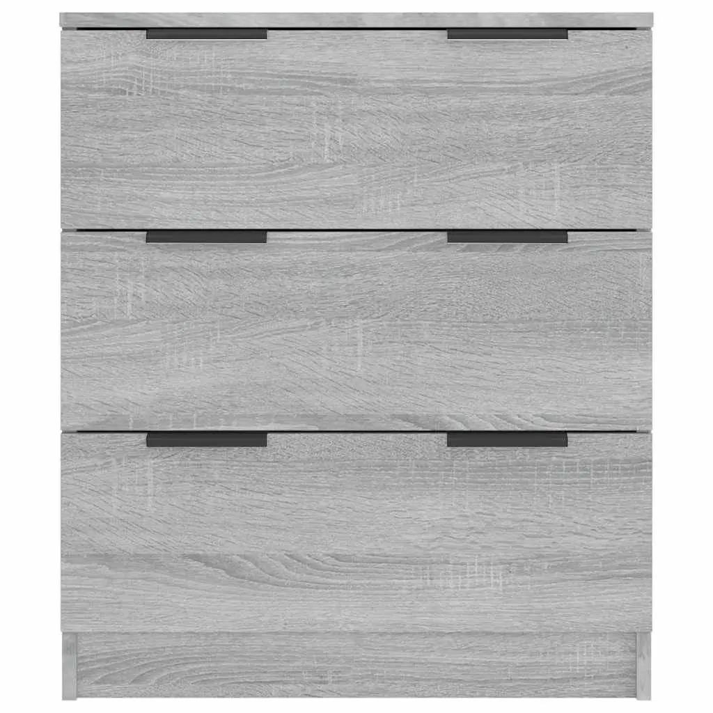 Sideboard Storage Cabinet for Lounge Dining Room Grey 60x30x70cm Engineered Wood 3 Drawers