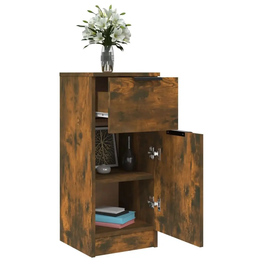 Brown Engineered Wood Sideboard Cabinet
