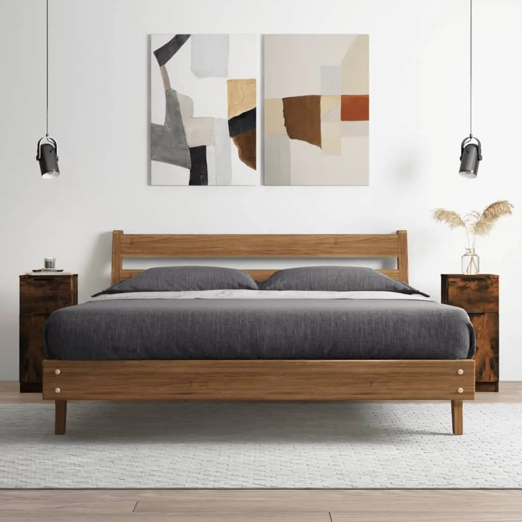 Brown Engineered Wood Sideboard Cabinet