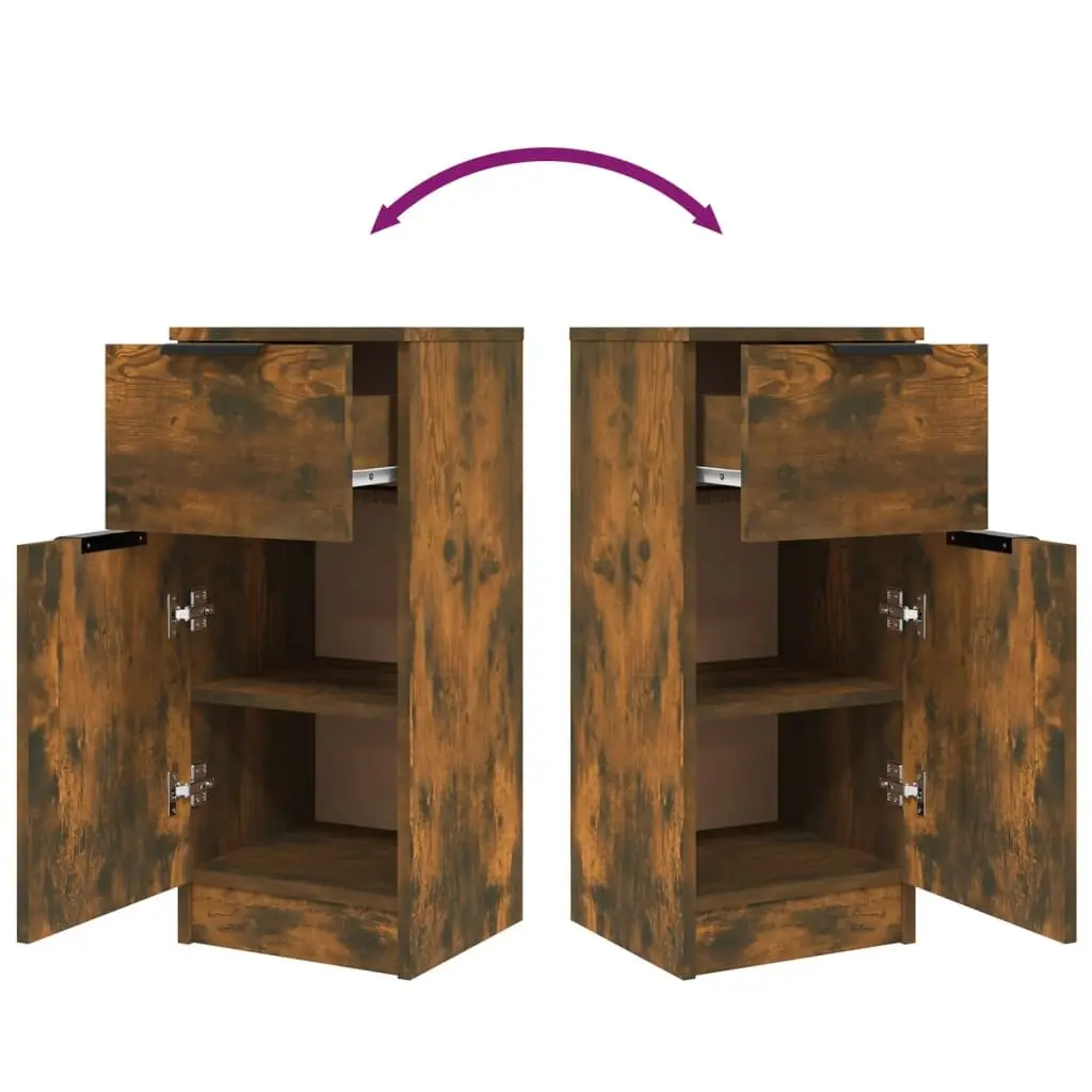 Brown Engineered Wood Sideboard Cabinet
