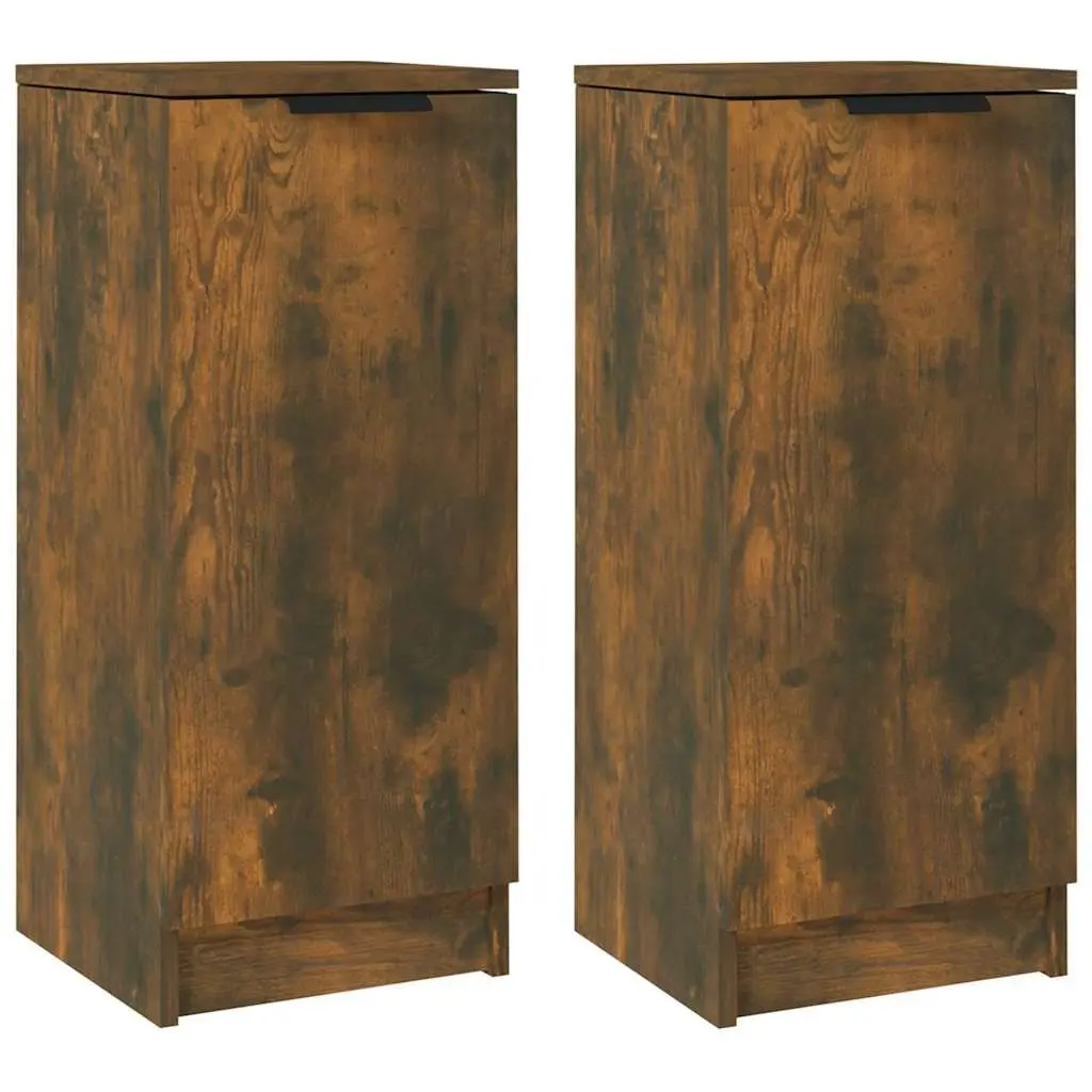 Sideboards 2 pcs Brown Storage Cabinet 30x30x70 cm Engineered Wood Cupboard