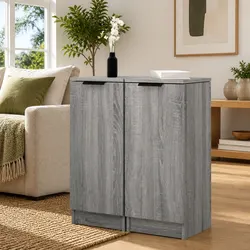 Grey Sonoma Sideboards Set of 2 - 30x30x70 cm Storage Solution