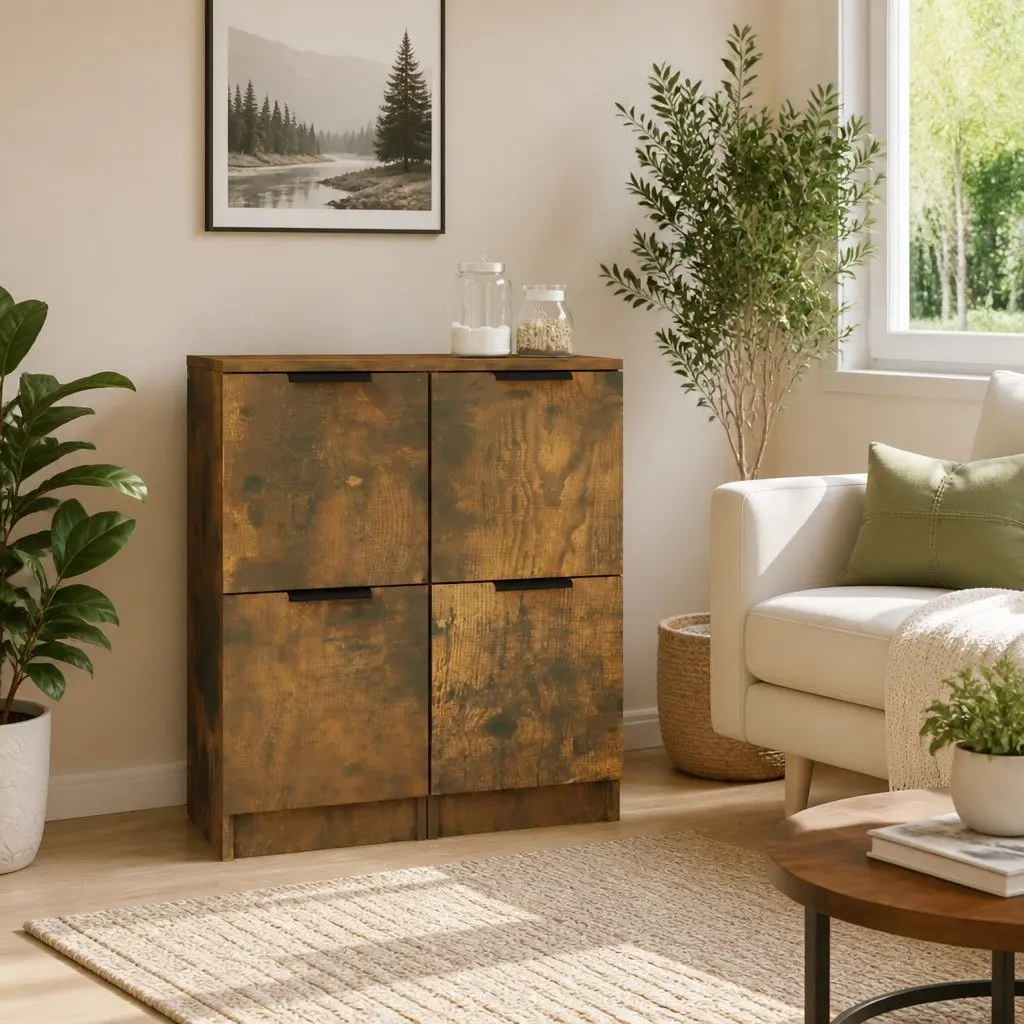 Sideboard Cabinet Living Room Bedroom Hallway 30x30x70 cm Brown Engineered Wood