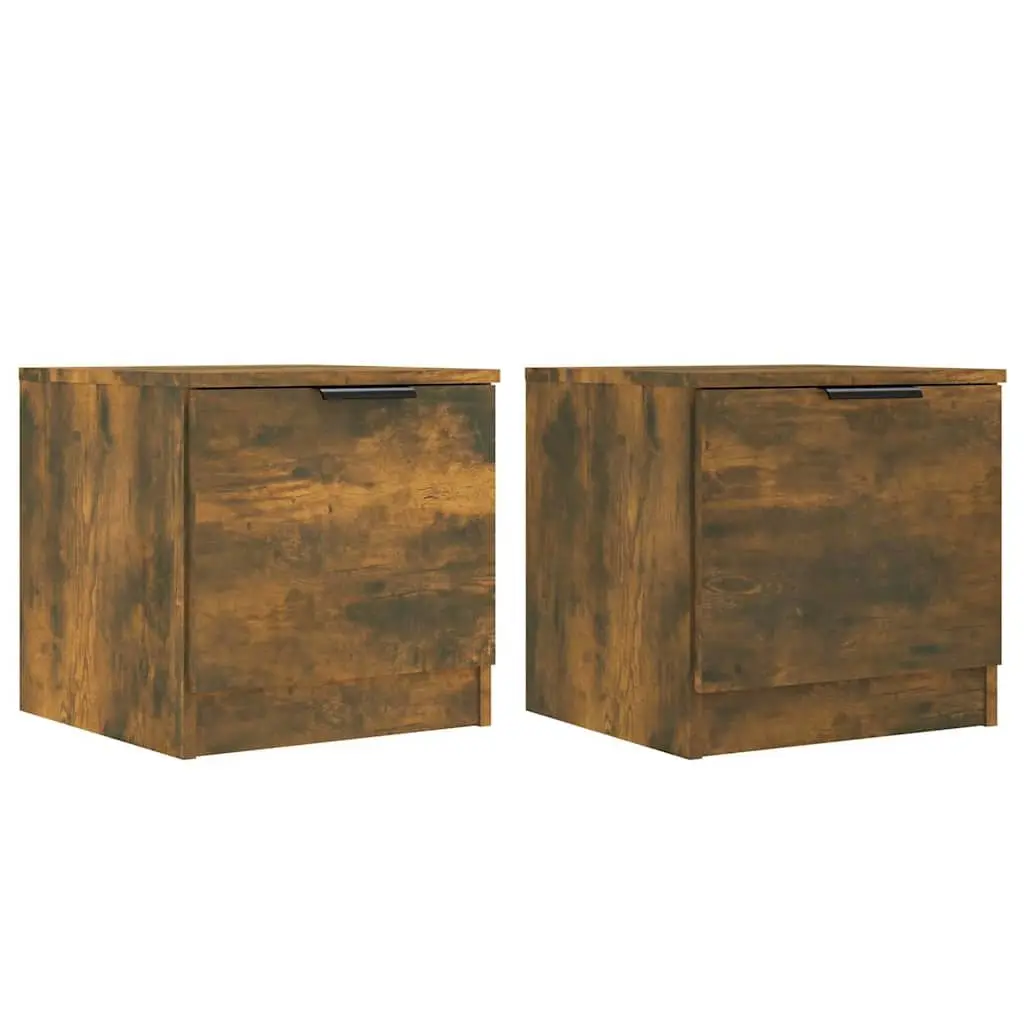 Bedside Cabinets for Bedroom Storage 40x39x40 cm Brown 2 Piece