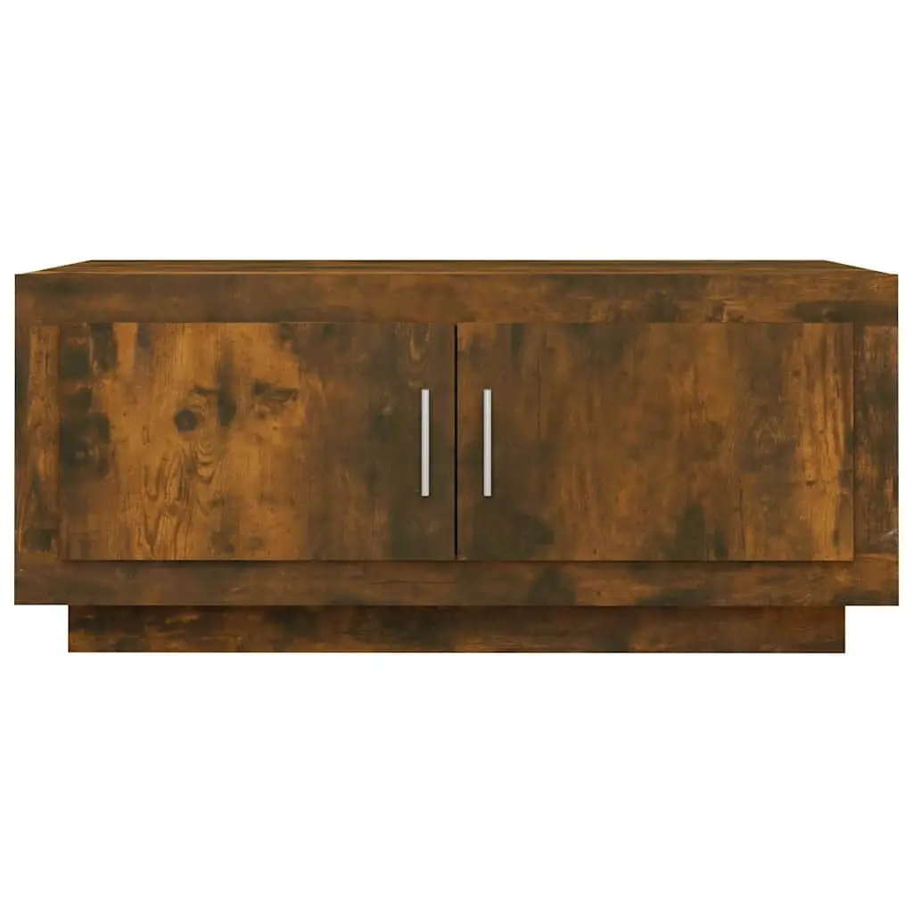 Coffee Table Living Room Brown Engineered Wood 102 x 50 x 45 cm