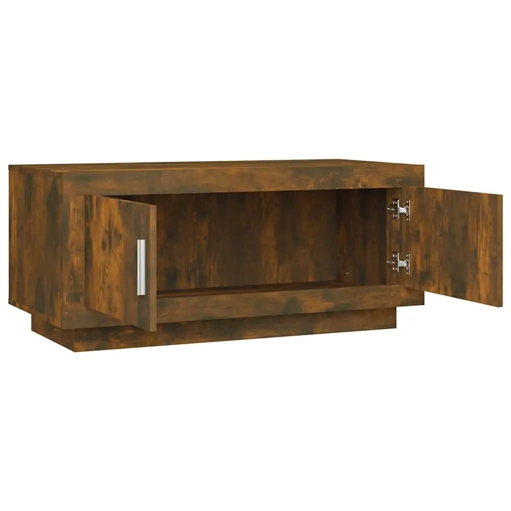 Coffee Table Living Room Brown Engineered Wood 102 x 50 x 45 cm