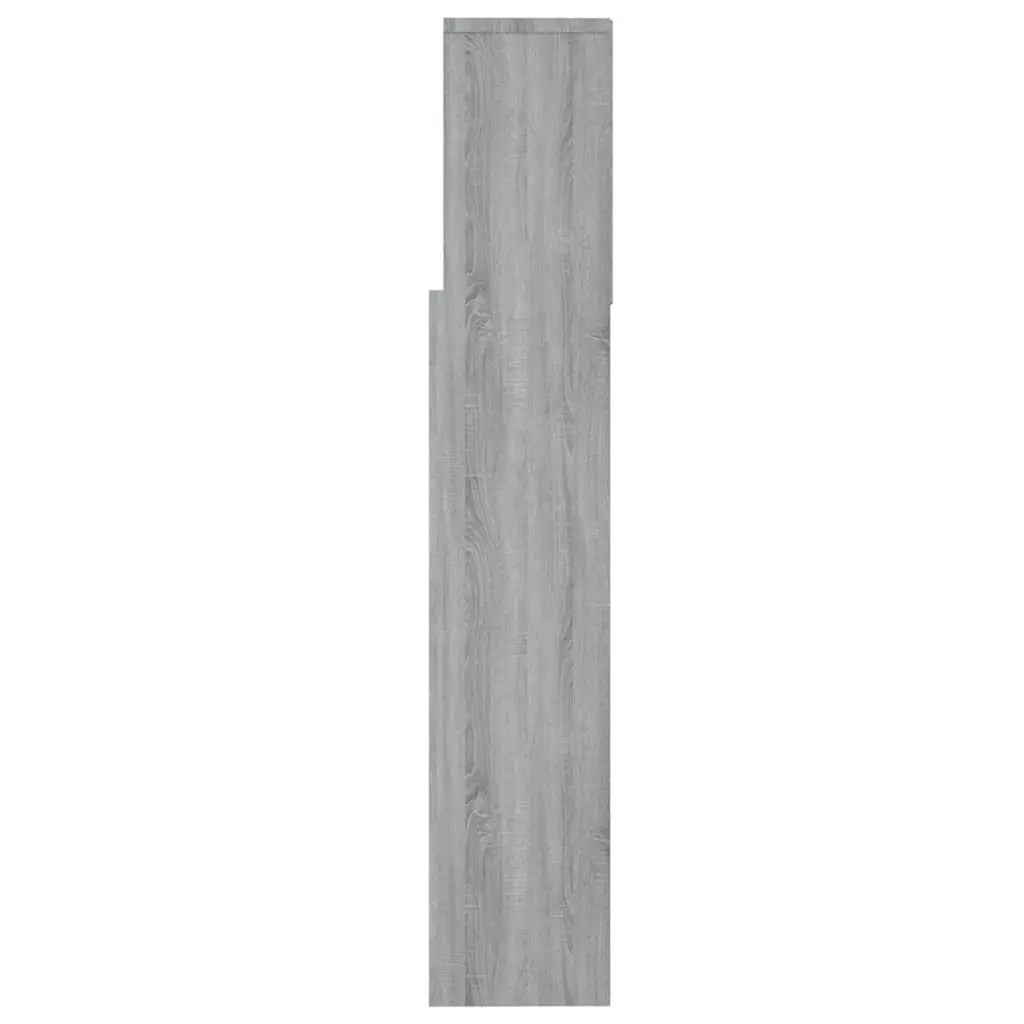 Headboard Cabinet Bedroom Storage 160cm Grey Sonoma