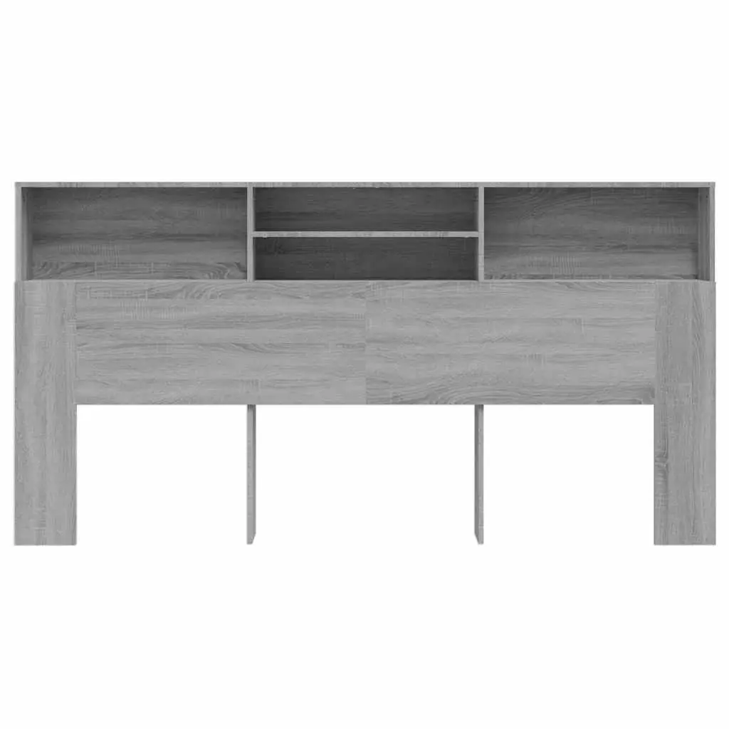 Grey 200cm Headboard Cabinet for Storage
