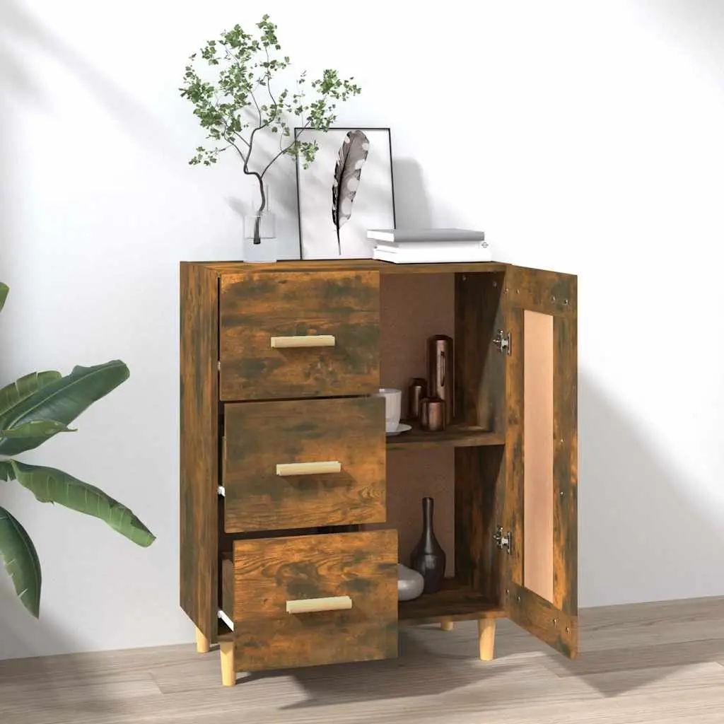 Sideboard Brown Engineered Wood Cabinet Storage Buffet Living Room 69.5W x 34D x 90H cm