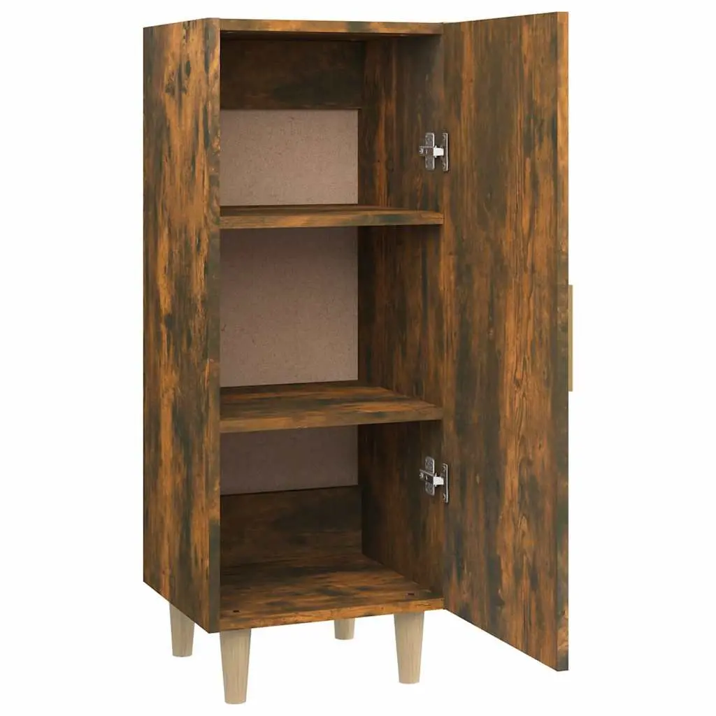 Brown Sideboard Cabinet with Storage Compartments Living Room Furniture