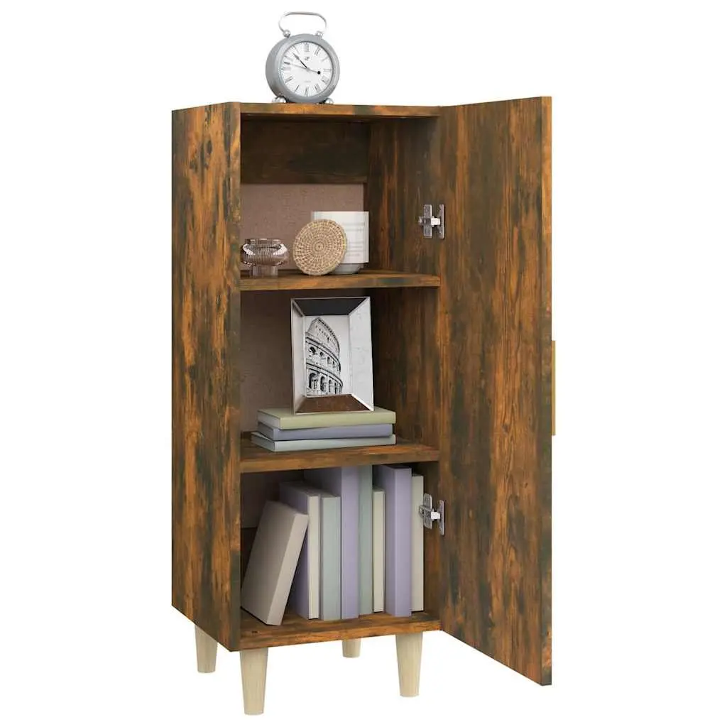 Brown Sideboard Cabinet with Storage Compartments Living Room Furniture