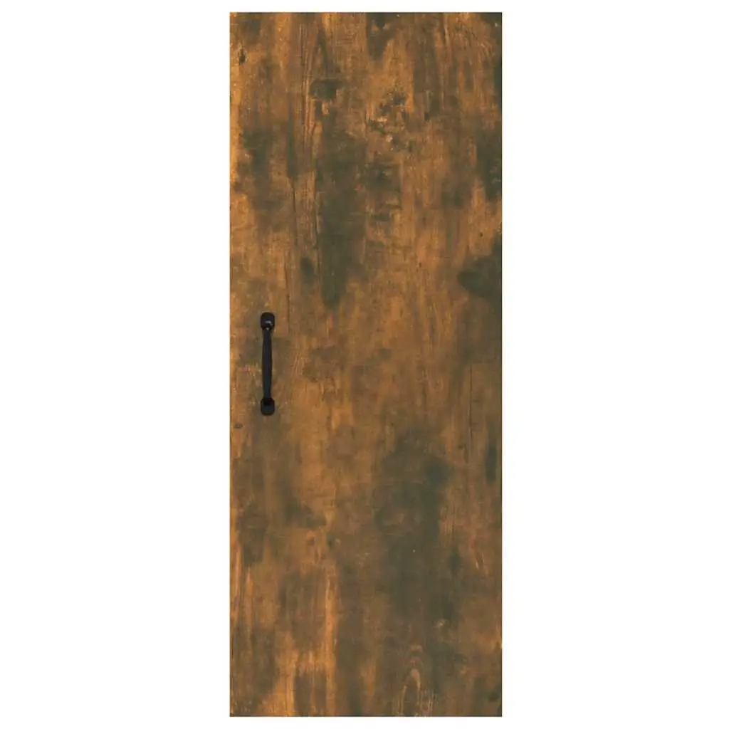 Hanging Wall Cabinet Storage Organizer Living Room Bedroom Brown Engineered Wood 34.5x34x90 cm