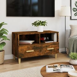 Engineered Wood TV Cabinet Dimensions 80x36x50cm in Brown