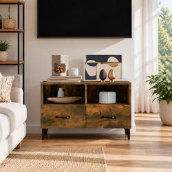 Brown TV Cabinet Dimensions: 80x36x50 cm, Engineered Wood