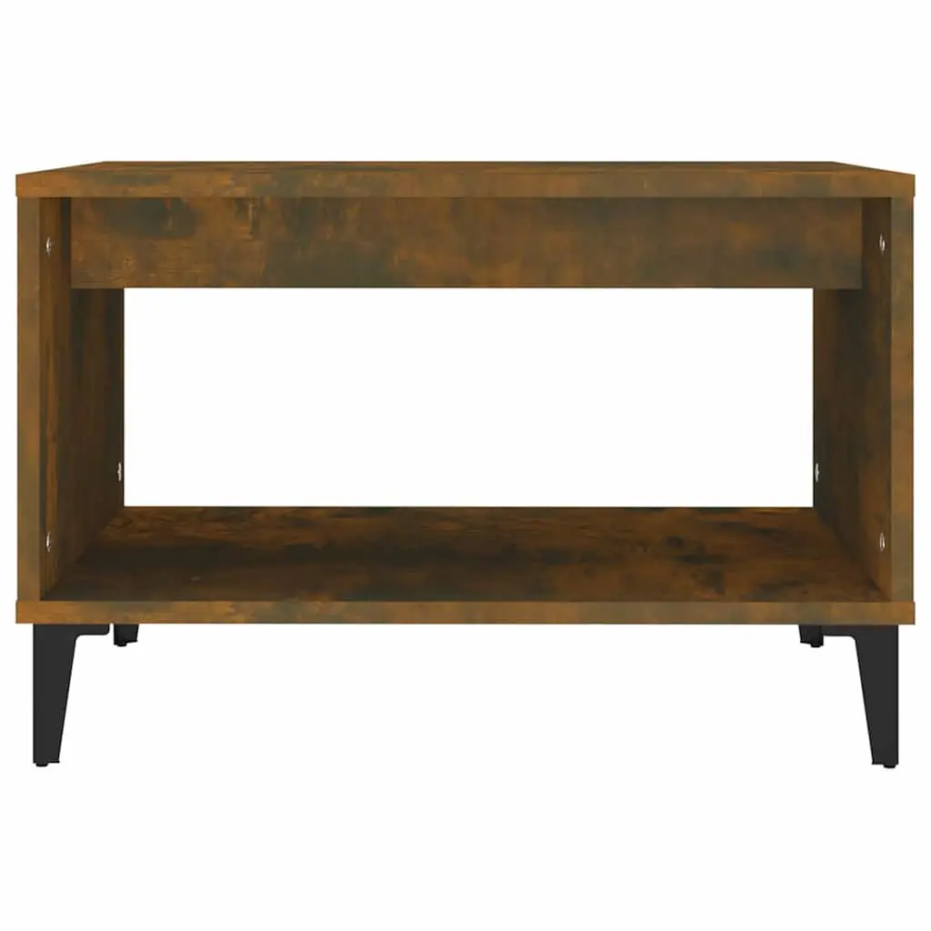 Coffee Table with Storage Compartment Brown Engineered Wood Living Room