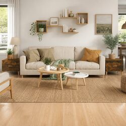 Engineered Wood Coffee Tables – Smoked Oak Design, 50x50 cm