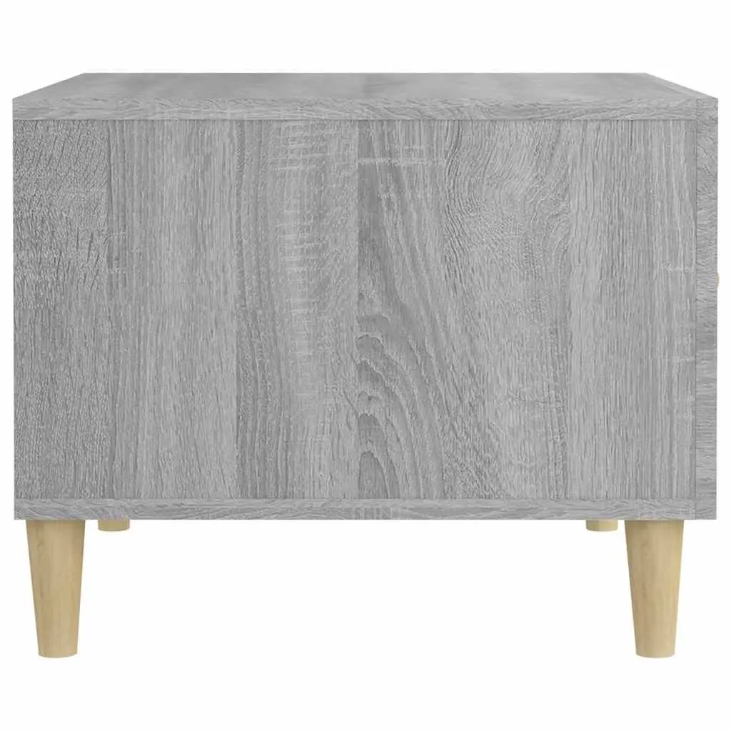 Coffee Tables Set of 2 Grey Sonoma 50x50x40 cm with Storage Drawers Side Table