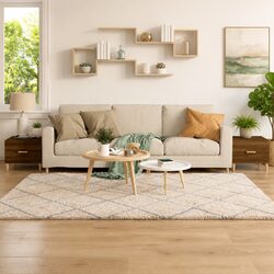 Coffee Tables Set of 2: 50x50x40 cm in Brown Engineered Wood