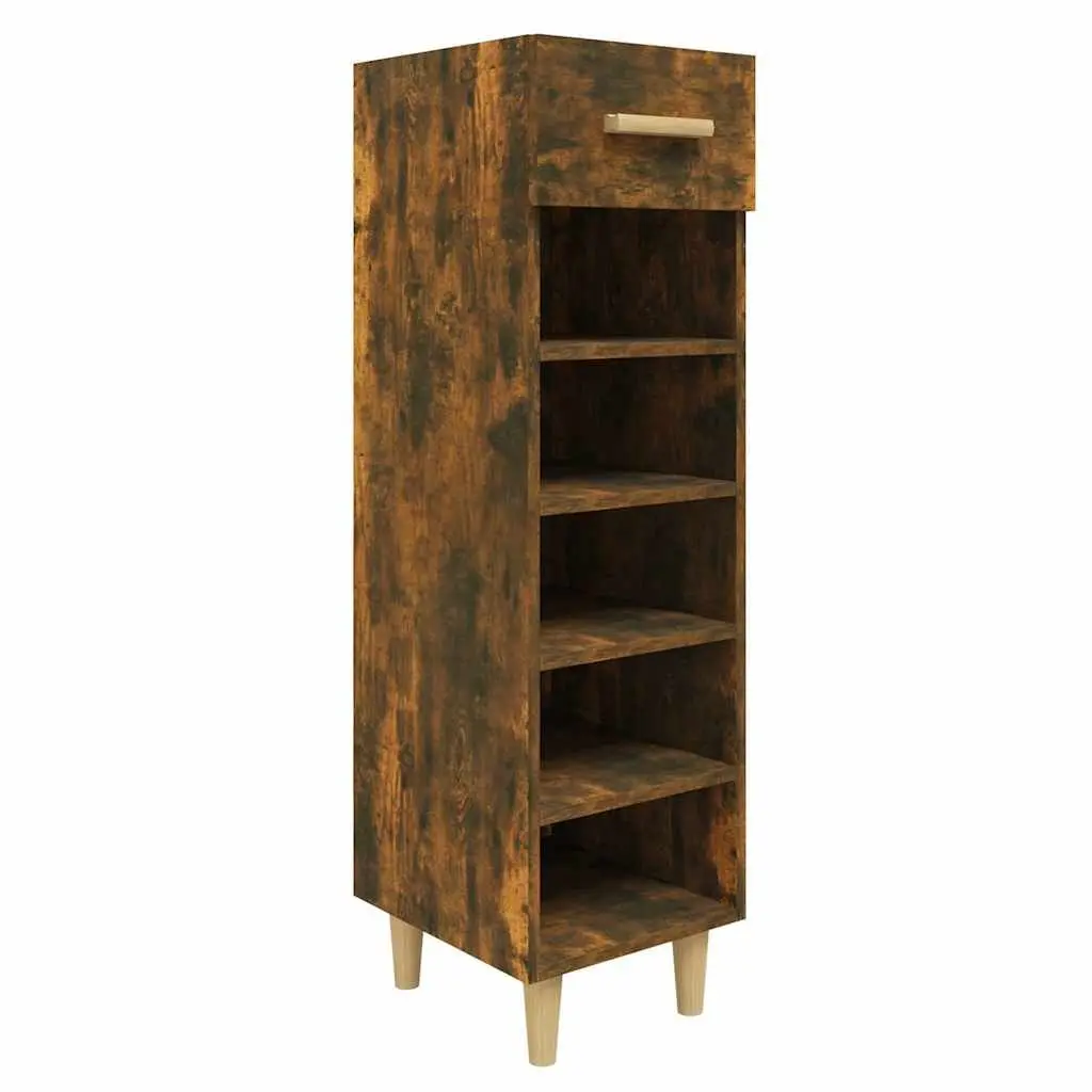 Shoe Cabinet Storage Organiser for Hallway Bedroom 30 x 35 x 105 cm Brown Engineered Wood