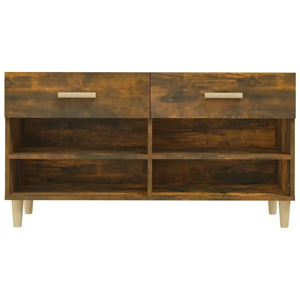 Shoe Cabinet with Drawers Compartments Brown Storage Organiser Furniture