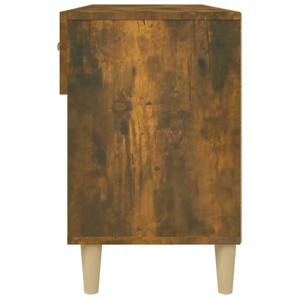 Shoe Cabinet with Drawers Compartments Brown Storage Organiser Furniture