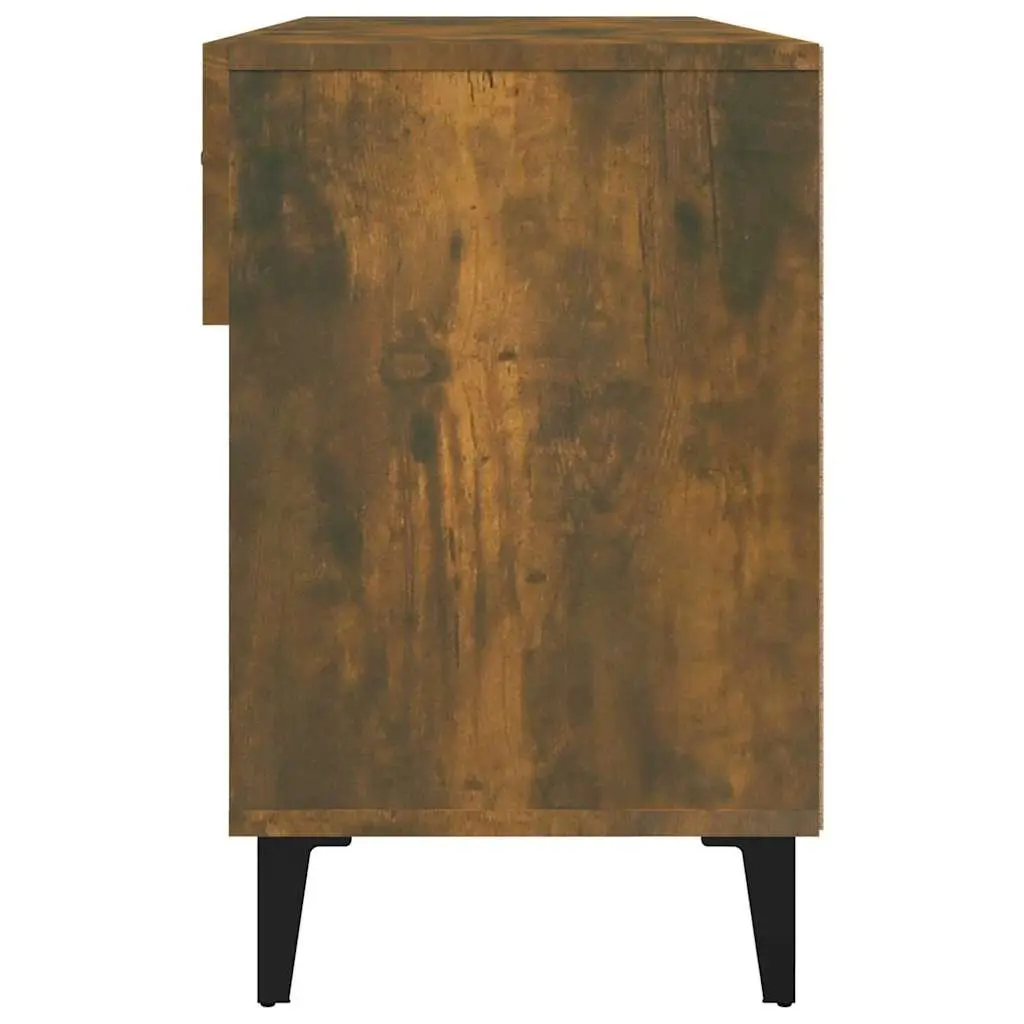 Shoe Cabinet for Home 102x35x55 cm Brown with 2 Drawers and 4 Compartments