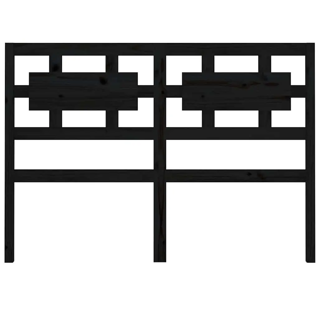 Black Wooden Bed Headboard 185.5 cm Width