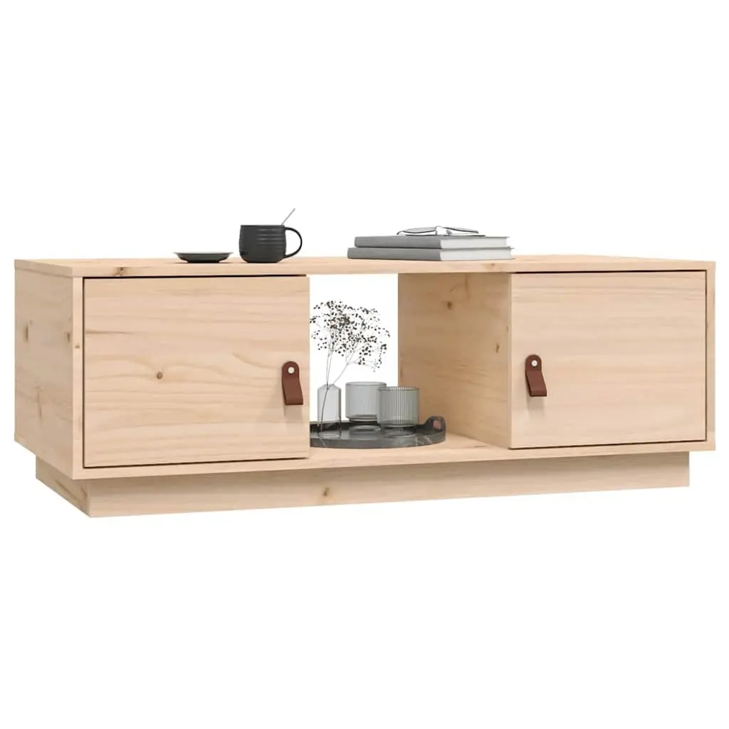 Coffee Table 100x50x35 cm in Solid Pine Wood