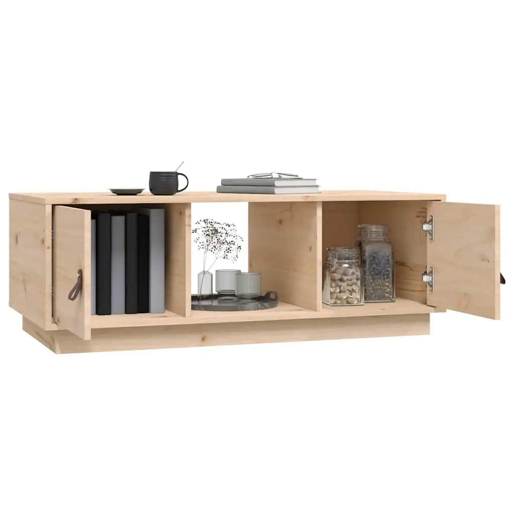 Coffee Table 100x50x35 cm in Solid Pine Wood