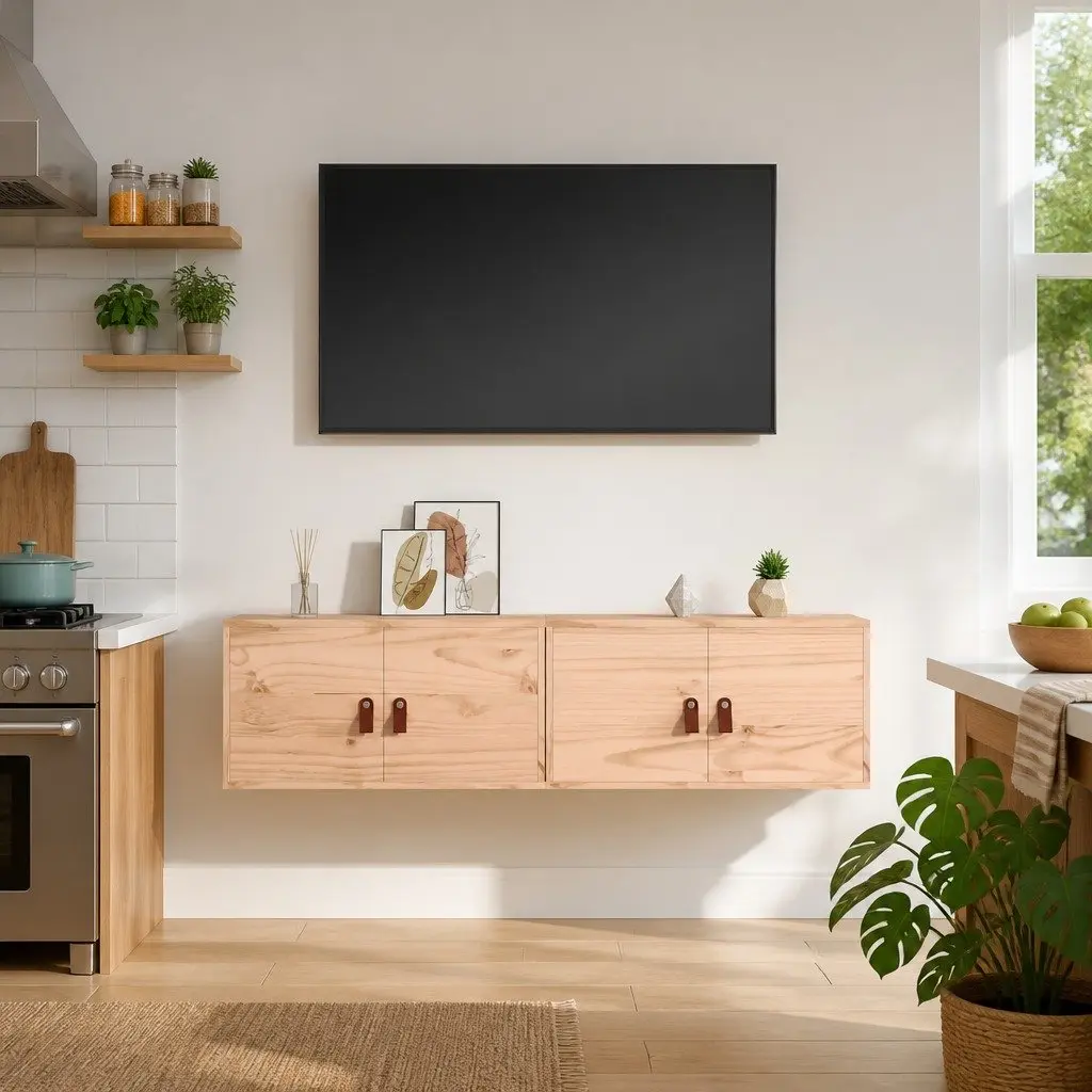 Wall Cabinets for Home 60x30x30 cm Solid Pine Wood Storage Shelves Brown 2 Piece