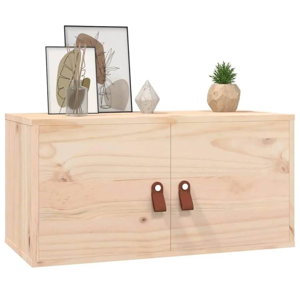 Wall Cabinets for Home 60x30x30 cm Solid Pine Wood Storage Shelves Brown 2 Piece