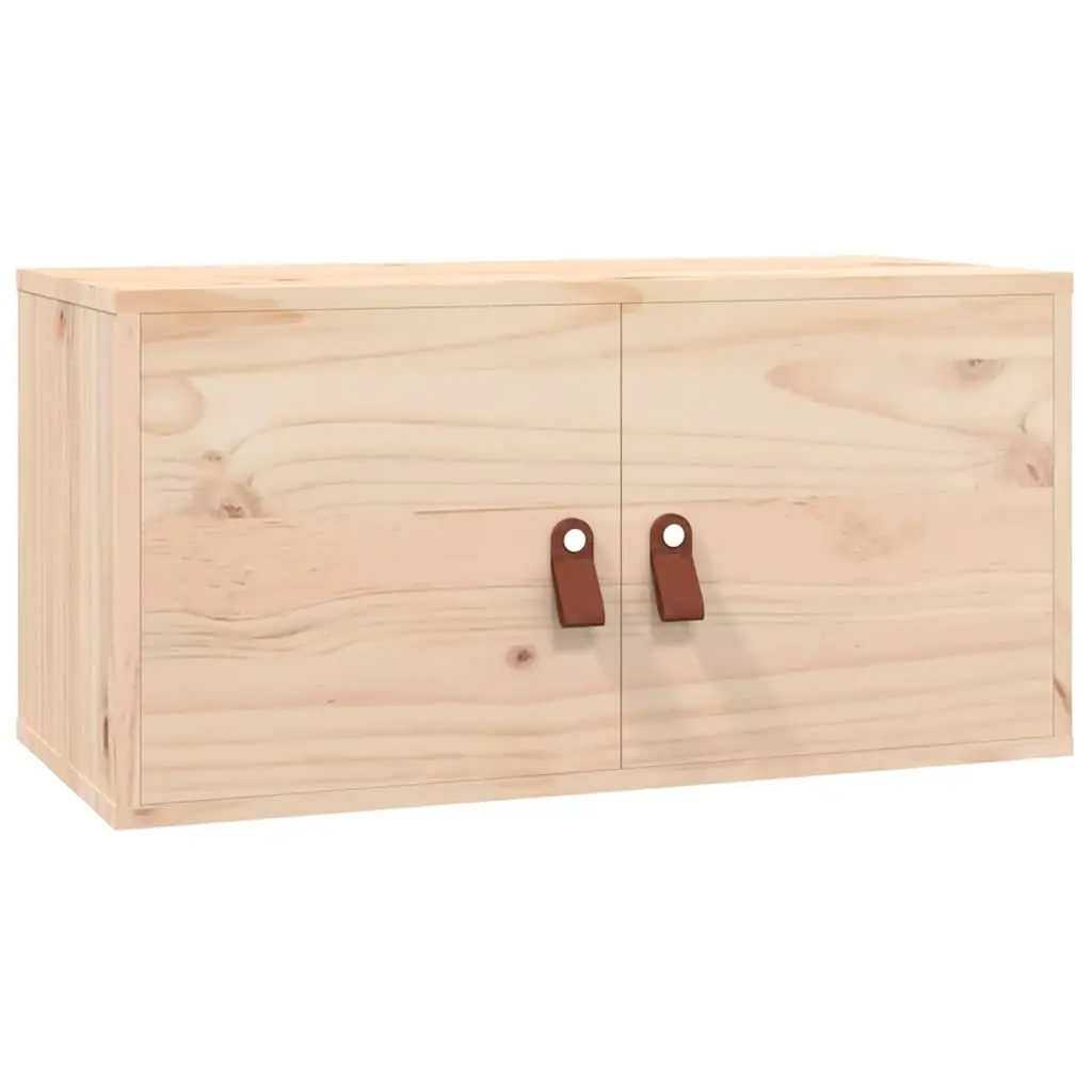 Wall Cabinets for Home 60x30x30 cm Solid Pine Wood Storage Shelves Brown 2 Piece