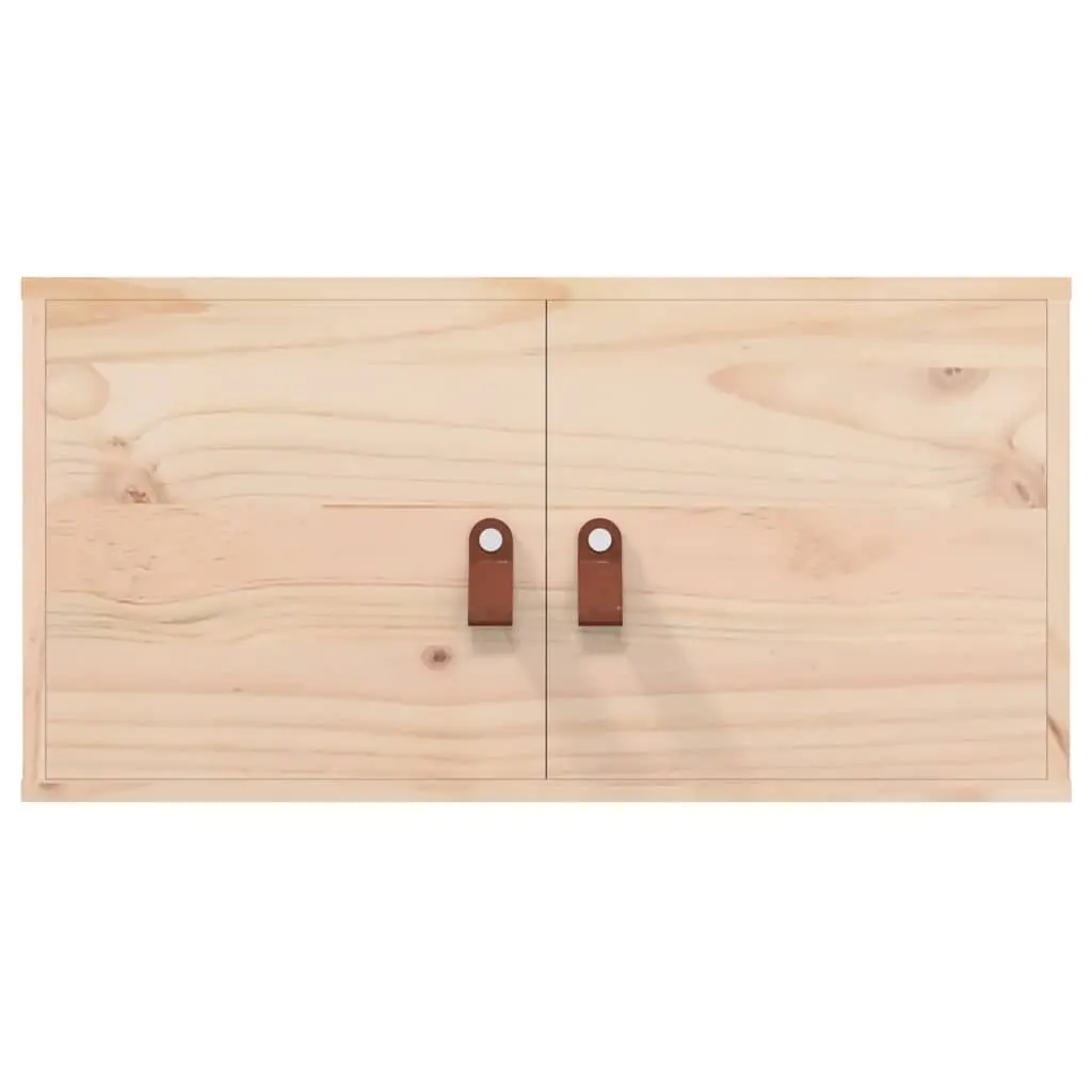 Wall Cabinets for Home 60x30x30 cm Solid Pine Wood Storage Shelves Brown 2 Piece