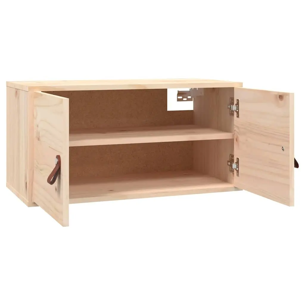 Wall Cabinets for Home 60x30x30 cm Solid Pine Wood Storage Shelves Brown 2 Piece