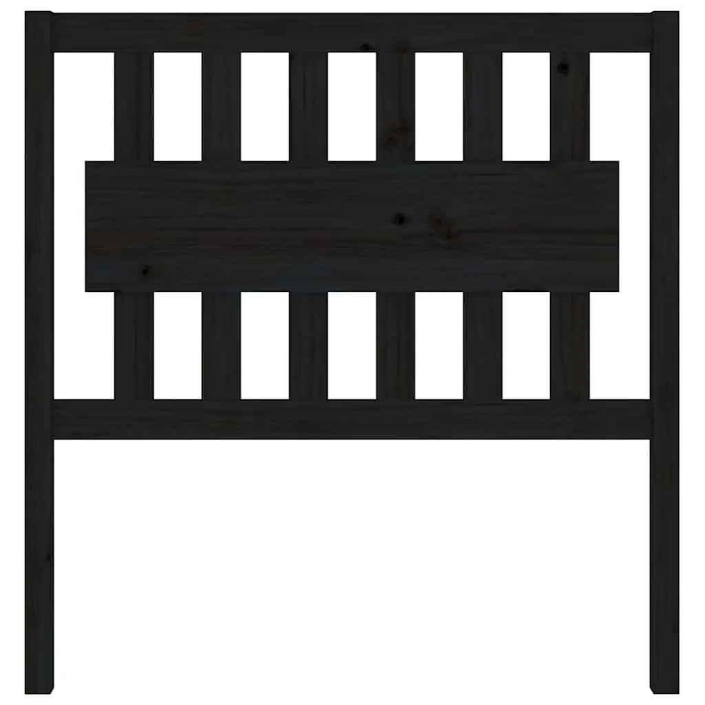 Black Pine Wood Bed Headboard 95.5cm