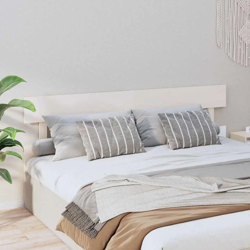 White Solid Wood Bed Headboard 184cm Bedroom Furniture Backrest Support