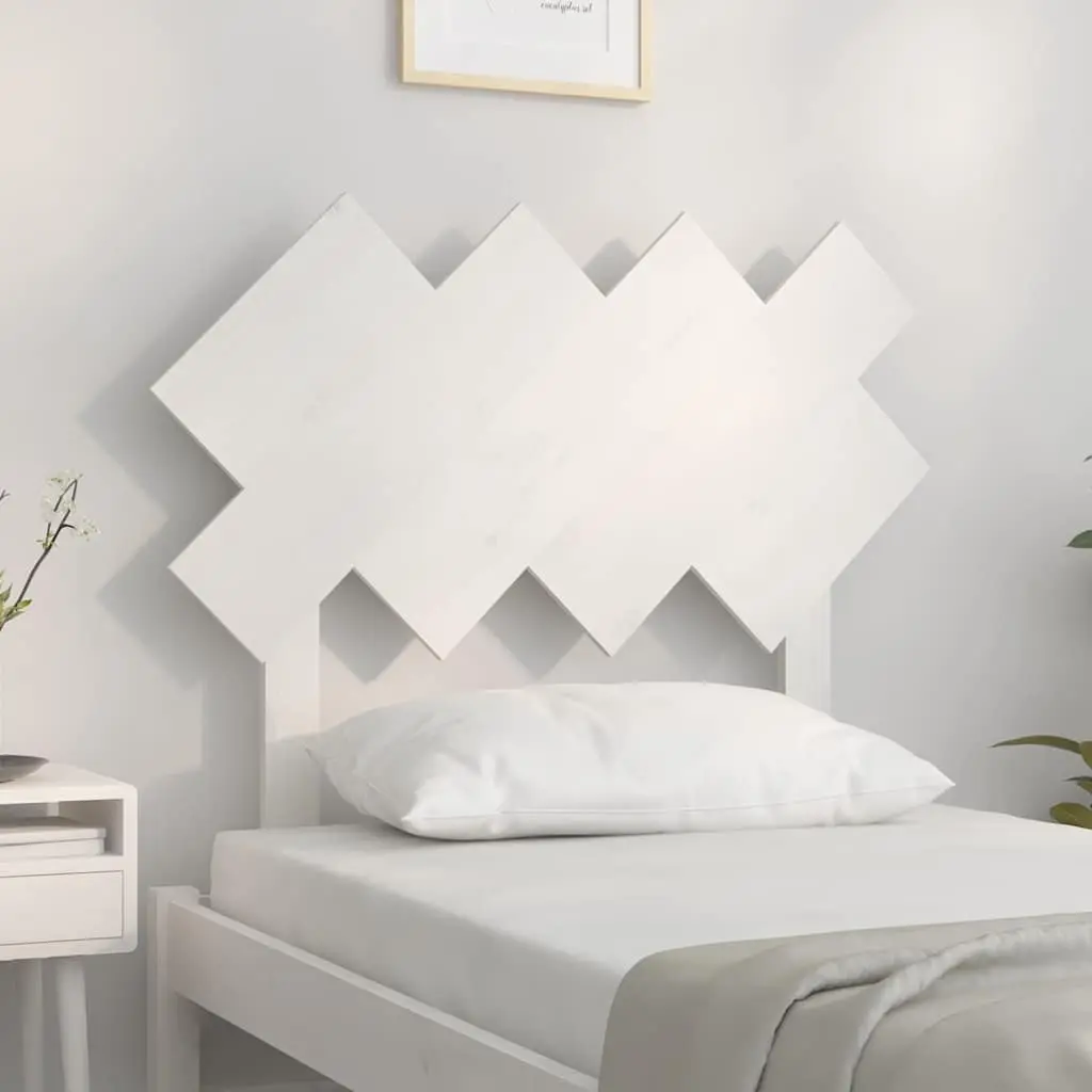 Bed Headboard White 92cm Bedroom Furniture Solid Pine Wood