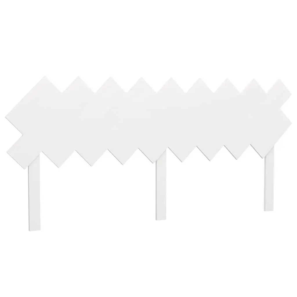 Bed Headboard White 178cm Solid Pine Wood Bedroom Furniture Rustic Design