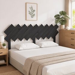 Specifications of Black Pine Bed Headboard 178 cm