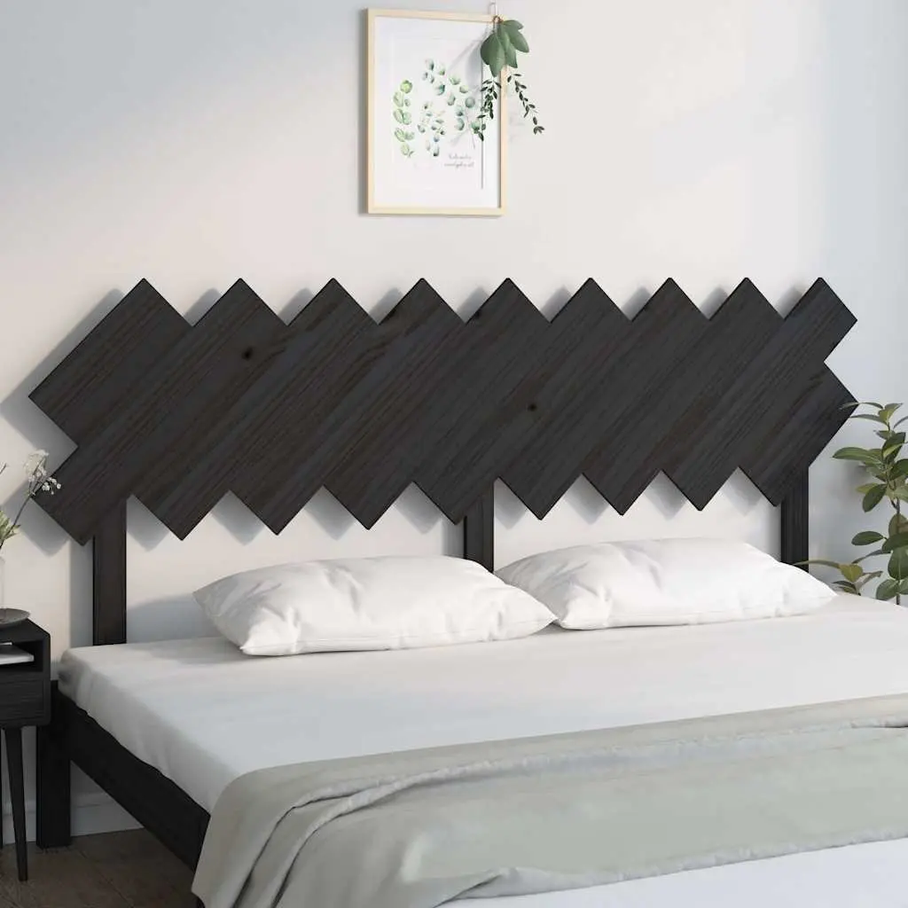 Black Pine Bed Headboard 178 cm