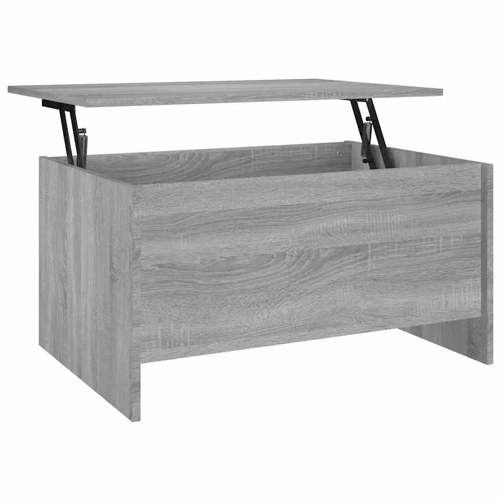 Coffee Table Grey Sonoma Lift-Top Design Hidden Storage Compartment Living Room