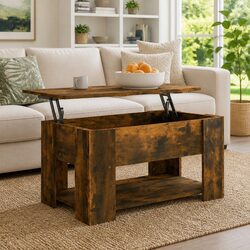 Specifications of Lift-Top Coffee Table in Brown