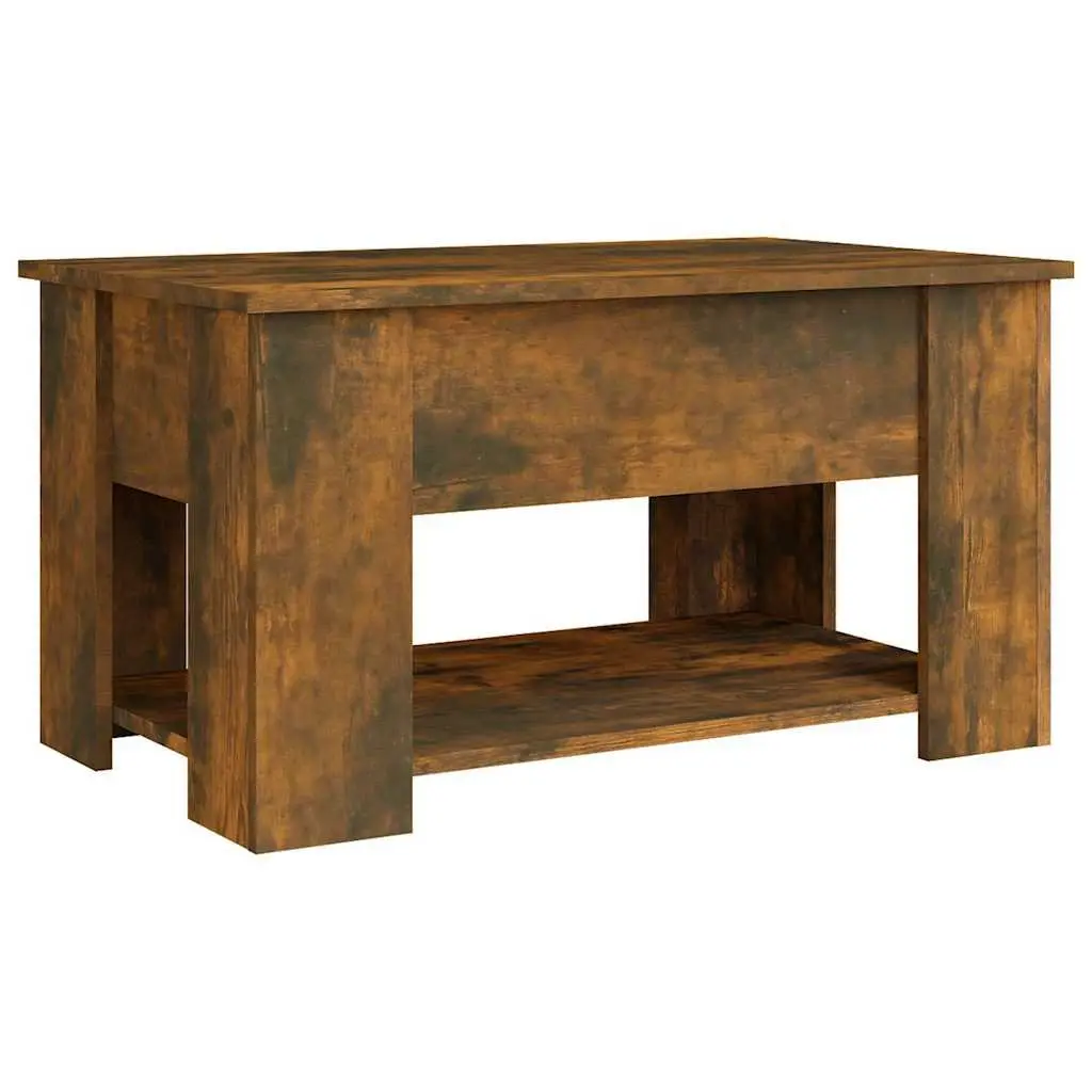 Coffee Table Living Room Brown Engineered Wood Lift Top Storage 79 x 49 x 41 cm